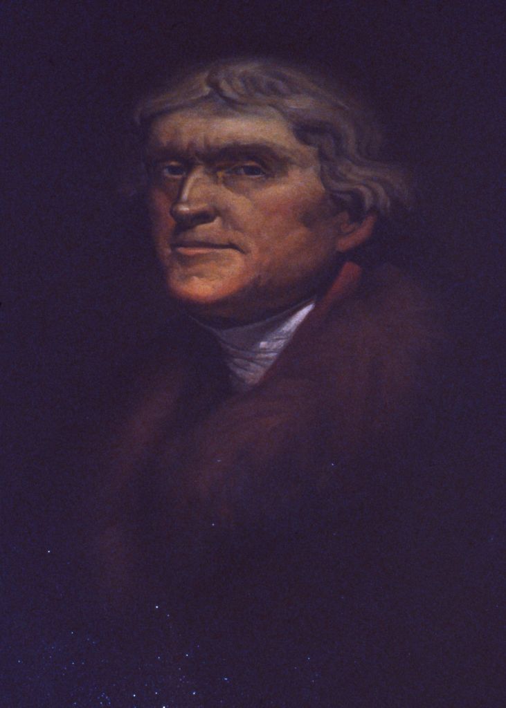 Go to the Portrait of Thomas Jefferson page